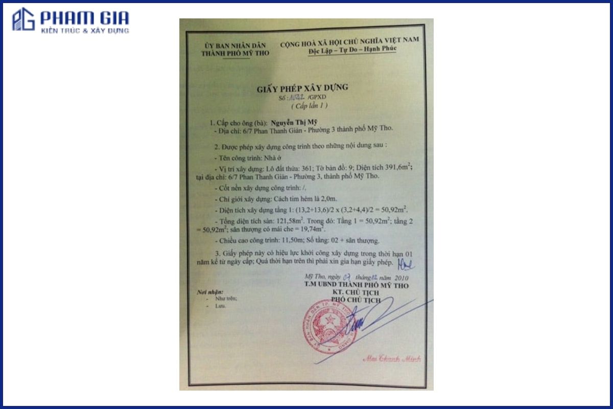 Điều kiện xin giấy phép xây dựng