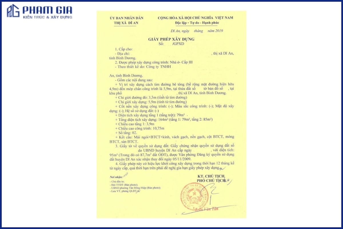 Hồ sơ xin giấy phép xây dựng bao gồm những gì?